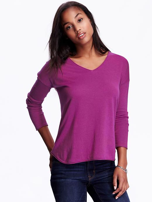 View large product image 1 of 1. Lightweight V-Neck Sweater