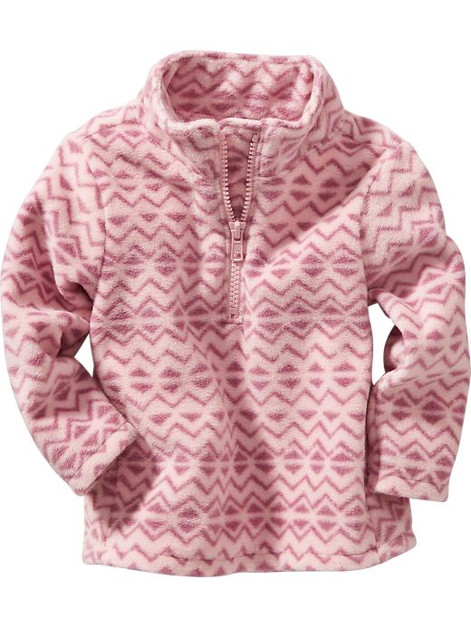 View large product image 1 of 1. Patterned Half-Zip Pullover for Toddler