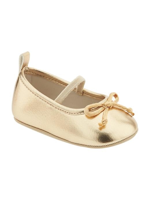 View large product image 1 of 5. Metallic Ballet Flats for Baby