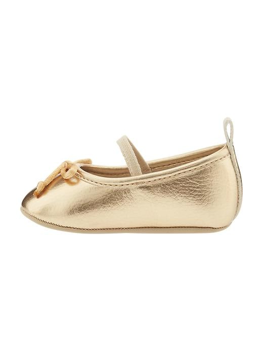 View large product image 2 of 5. Metallic Ballet Flats for Baby