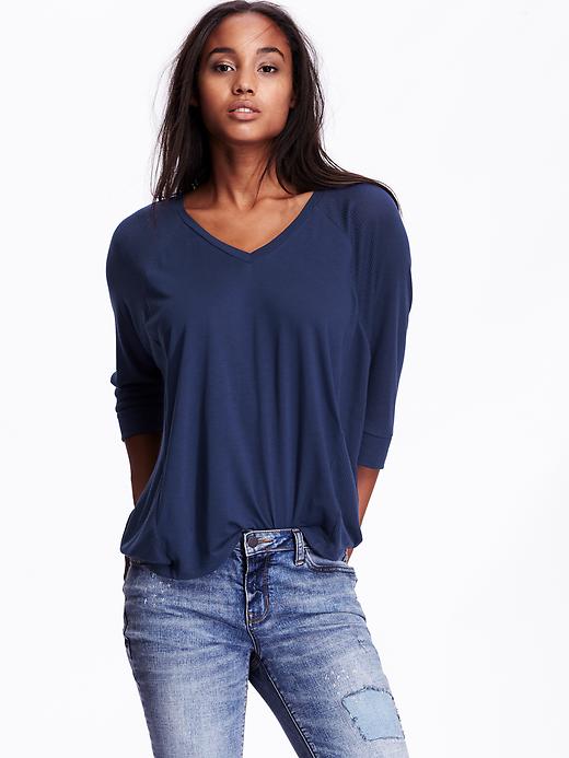 View large product image 1 of 1. Dolman-Sleeve Top