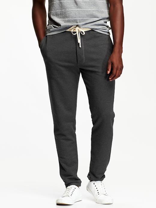 View large product image 1 of 2. Men's Twill-Fleece Pants