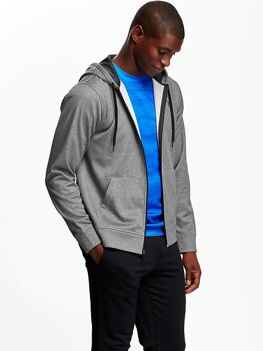 View large product image 1 of 1. Men's Fleece Zip-Front Hoodies