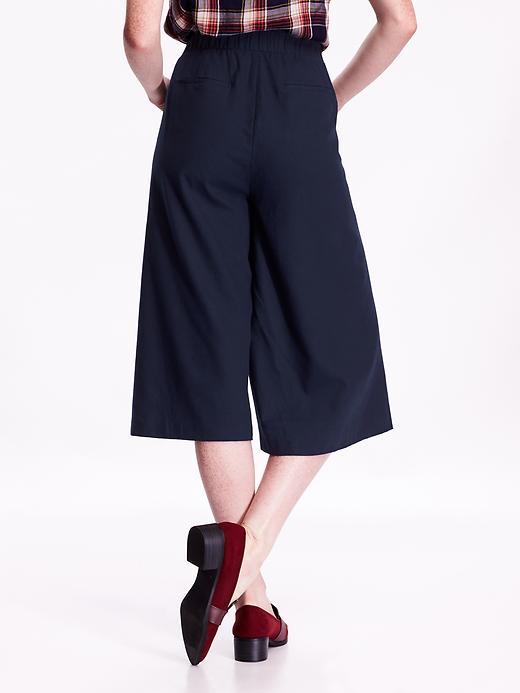 View large product image 2 of 2. High-Rise Pleated Culottes