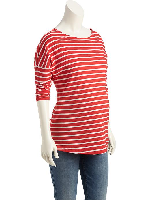 View large product image 1 of 1. Maternity Striped Tee