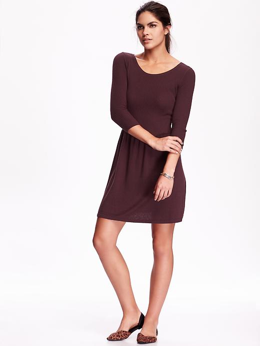 View large product image 1 of 1. Fit & Flare Sweater Dress