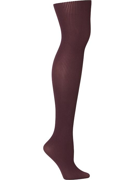 View large product image 1 of 1. Ribbed Tights