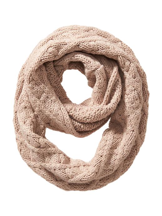 View large product image 1 of 1. Cable-Knit Infinity Scarf