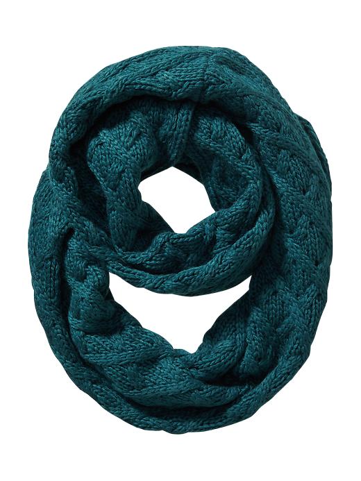 View large product image 1 of 1. Cable-Knit Infinity Scarf