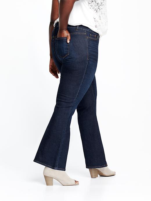 View large product image 2 of 2. Smooth & Slim Mid-Rise Plus-Size Boot-Cut Jeans