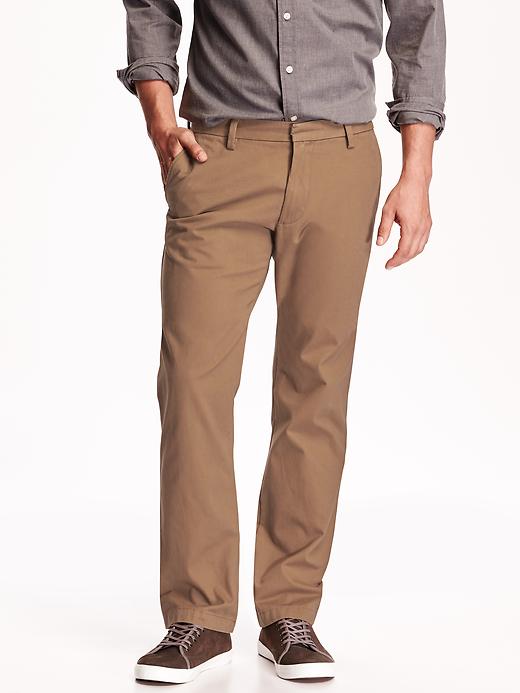 View large product image 1 of 2. Classic Straight-Leg Khakis for Men
