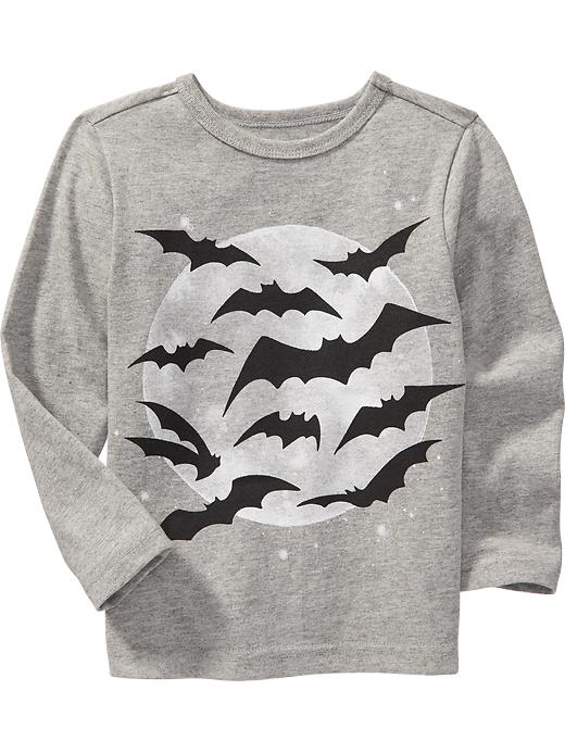 View large product image 1 of 1. Long-Sleeve Bat Graphic Tee