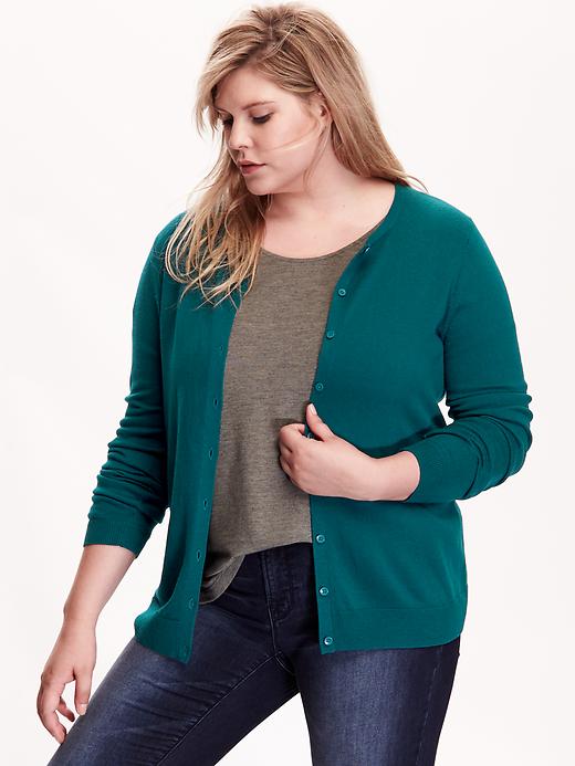 View large product image 1 of 1. Women's Plus Classic Cardigans