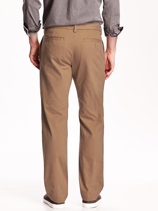 View large product image 2 of 2. Classic Straight-Leg Khakis for Men