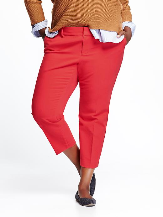 View large product image 1 of 1. Mid-Rise Plus-Size Harper Pants