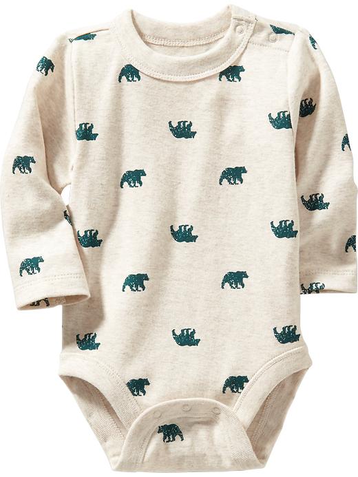 View large product image 1 of 1. Long-Sleeve Bodysuits for Baby