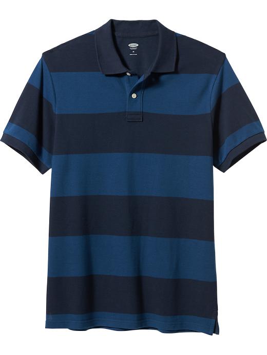 View large product image 1 of 1. Men's Rugby Stripe Polo