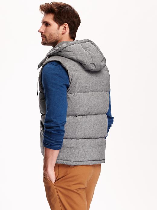 View large product image 2 of 2. Men's Hooded Quilted Vest