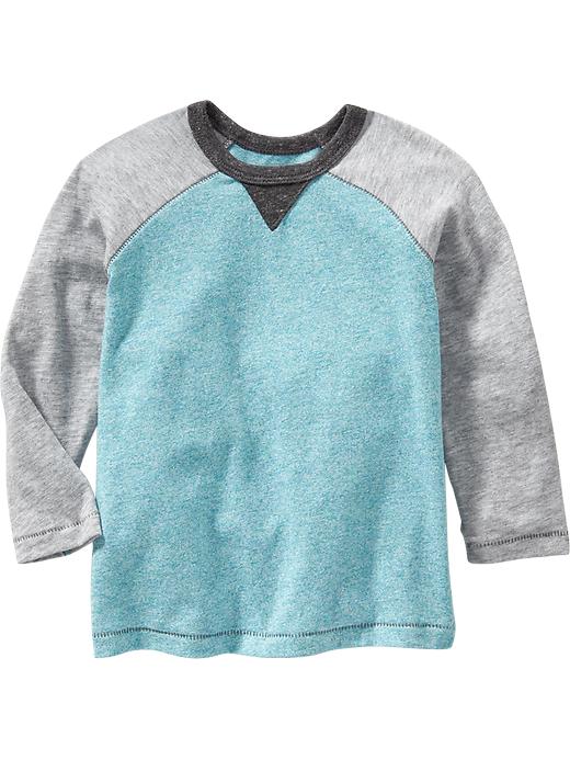 View large product image 1 of 1. Color-Block Raglan-Sleeve Tee for Toddler