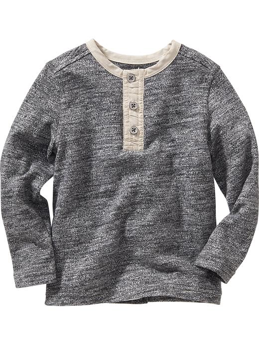View large product image 1 of 1. Contrast-Placket Henley Tee for Baby