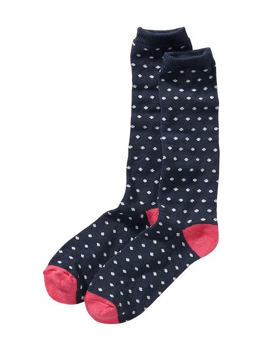 View large product image 1 of 1. Girls Patterned Knee-High Socks