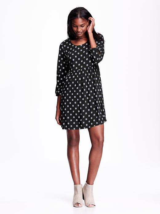View large product image 1 of 1. Patterned Swing Dress
