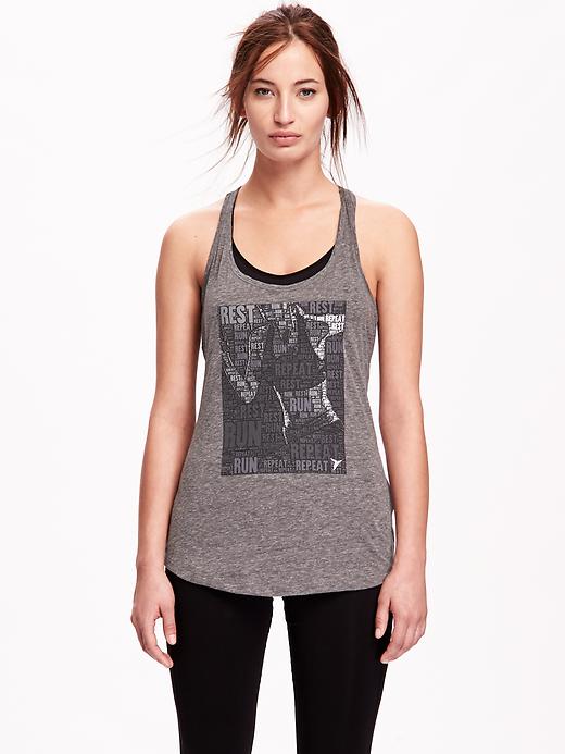 Image number 1 showing, Go-Dry Graphic Tank for Women