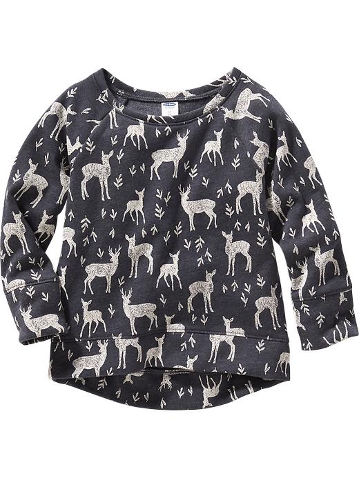 View large product image 1 of 2. Patterned Fleece-Lined Pullover for Toddler