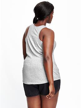 View large product image 2 of 2. Go-Dry Plus-Size Graphic Tank