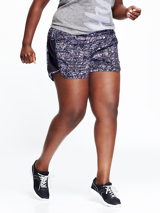 View large product image 1 of 1. Women's Plus Running Shorts (3-1/2")