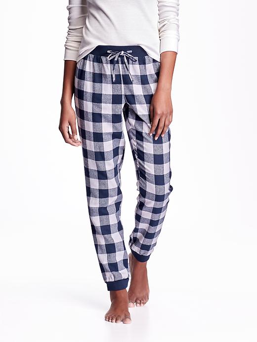 View large product image 1 of 1. Flannel Joggers