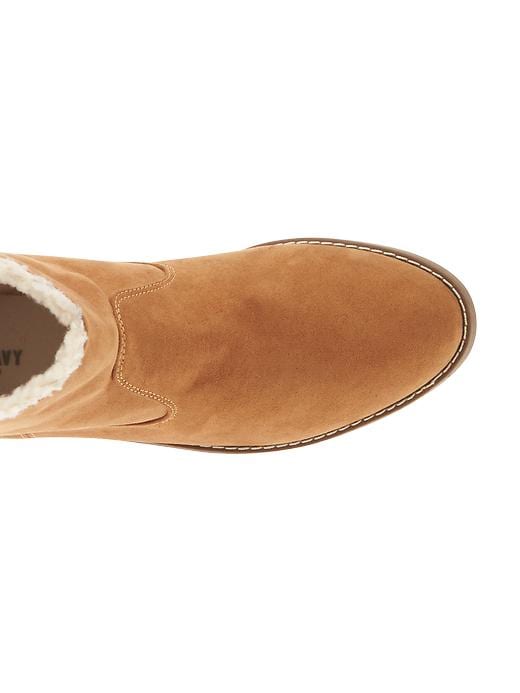 Image number 4 showing, Sherpa-Lined Sueded Short Boots