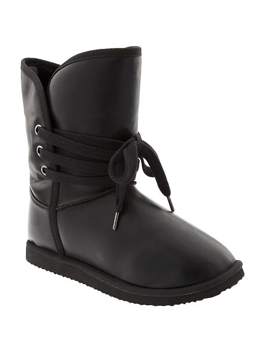 Image number 1 showing, Cozy Lace-Up Boots