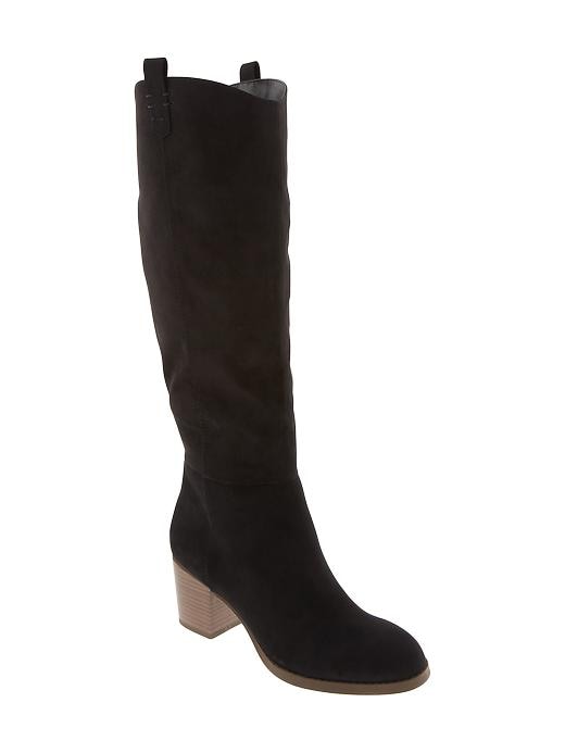 View large product image 1 of 1. Sueded Tall Boots