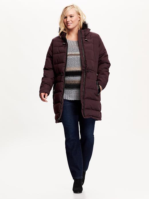 Image number 3 showing, Frost-Free Long Hooded Plus-Size Jacket