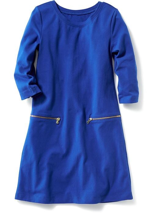 View large product image 1 of 1. Zippered-Pocket Shift Dress for Girls
