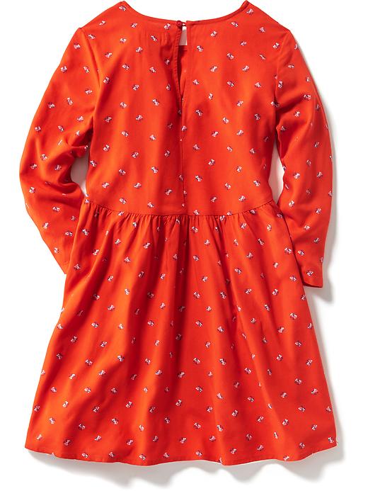 View large product image 2 of 2. Patterned Swing Dress for Girls