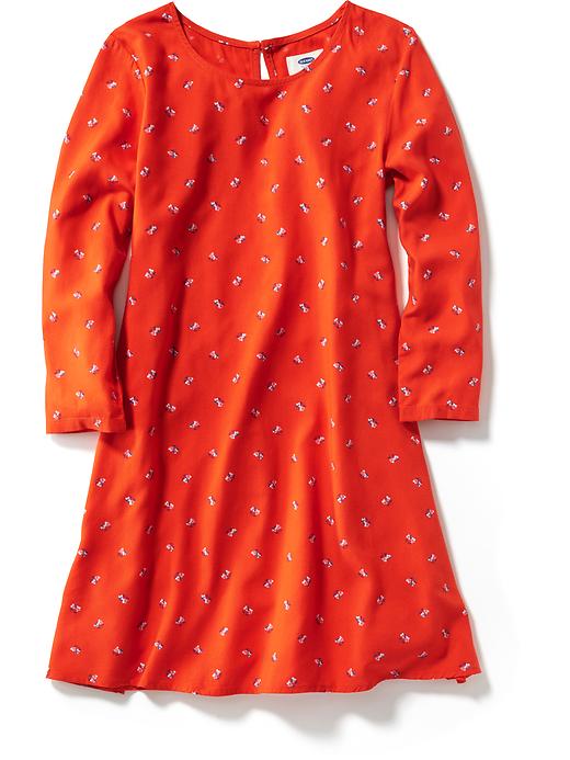 View large product image 1 of 2. Patterned Swing Dress for Girls