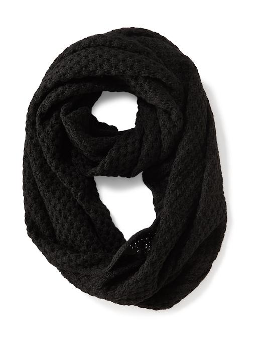 View large product image 1 of 1. Open-Weave Infinity Scarf