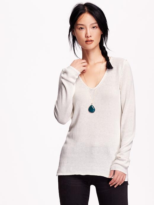 View large product image 1 of 1. Classic V-Neck Sweater