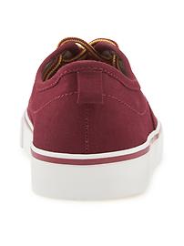 View large product image 3 of 5. Canvas Lace-Up Sneakers