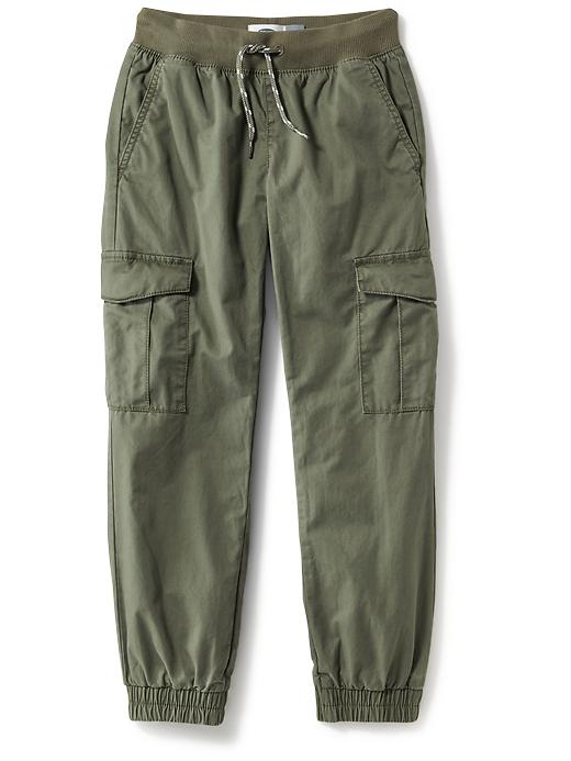View large product image 1 of 1. Boys Drawstring Cargo Joggers