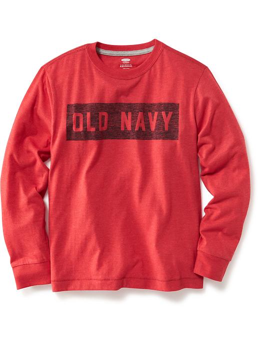 View large product image 1 of 1. Long-Sleeve "Old Navy" Tee