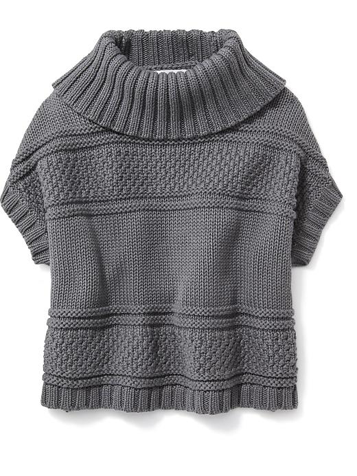View large product image 1 of 1. Funnel-Neck Poncho for Baby