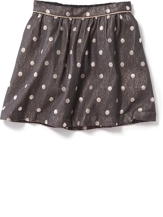 View large product image 1 of 1. Polka-Dot Jacquard Skirt for Girls