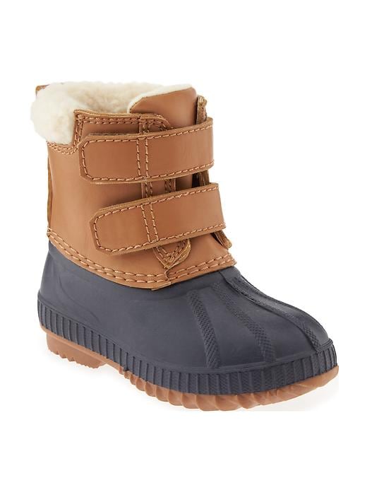 View large product image 1 of 1. Sherpa-Lined Snow Boots