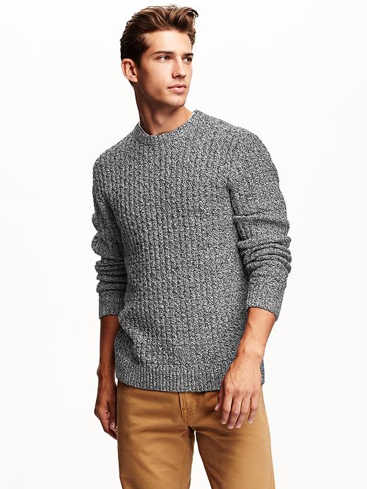 Image number 1 showing, Marled Cable-Knit Sweater