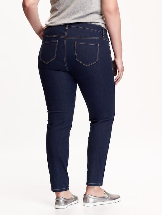 View large product image 2 of 2. Women'S Plus Dark-Wash Skinny Jeans