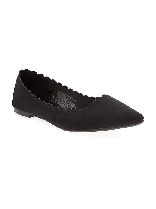 Image number 1 showing, Scalloped Pointy Ballet Flats for Women