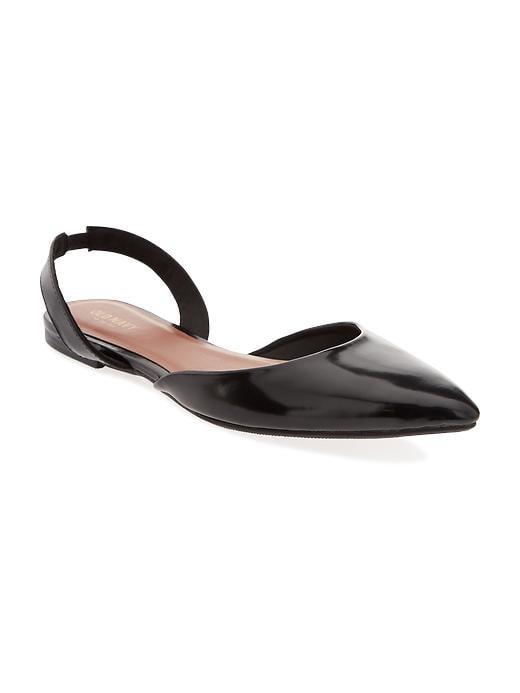View large product image 1 of 1. Pointy Sling-Back Flats for Women